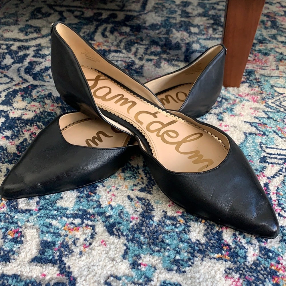 LIKE NEW Black Sam Edelman Cutout Flats